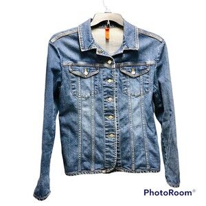 BONJOUR LEADING LIFE SIZE L JACKET BLUE DEMIN JUNNIORS BUTTON DOWN WG